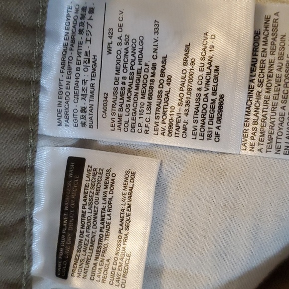 Levi's Strauss 505 Men's Regular Fit Khaki Jeans - Picture 9 of 10